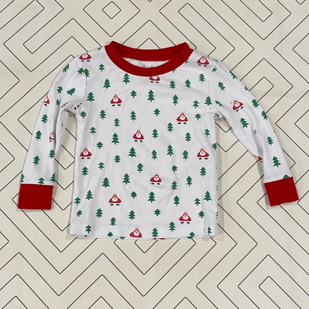 Kissy Kissy White Christmas Pajama Top